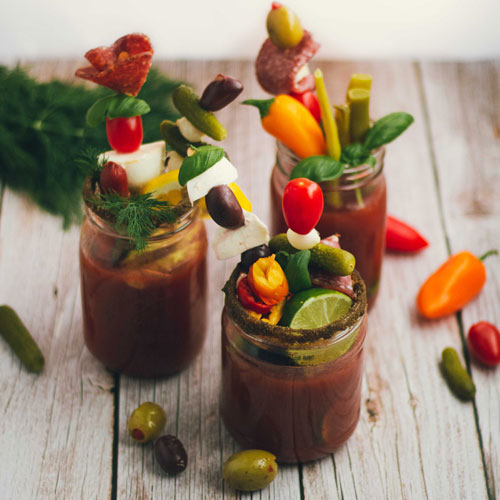 Bone Broth Vodka Caesars