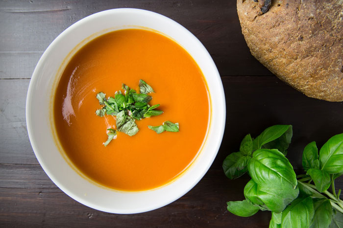 Paleo- Keto- Gluten Free- Low Carb Tomato Basil Soup